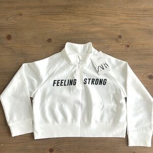 Zara Girls lightweight quarter zip, size 8-9